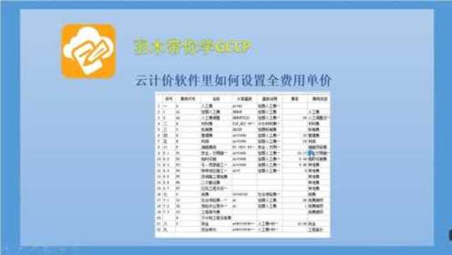 广联达计价第十三期:云计价软件里如何设置全费用单价