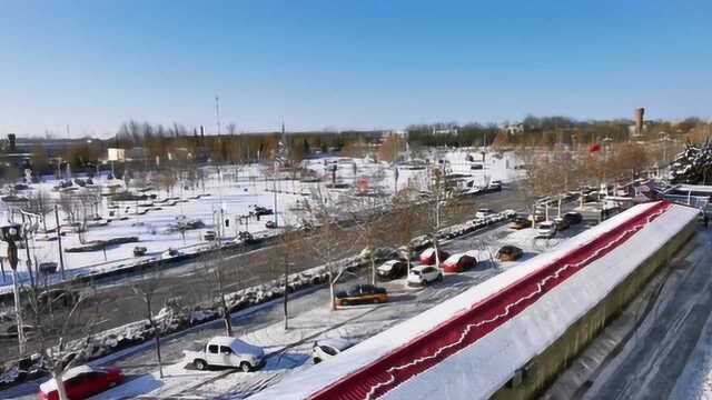 大风大雨大雪过后,艳阳高照,呈现出北方冬季最美的风景