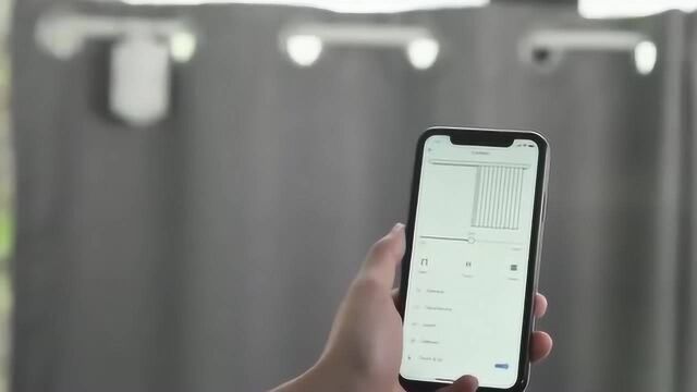原来窗帘还有自动的,只需和手机连接轻松搞定,国家真是太发达了!