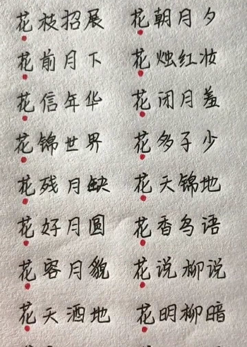 花字开头的成语，一定为你的孩子收藏