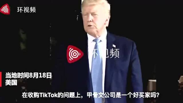 甲骨文参与竞购TikTok业务,特朗普回应