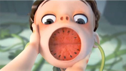 动画：别再吃西瓜了，夏季每吃一个西瓜，就会有一个可爱的男孩消失