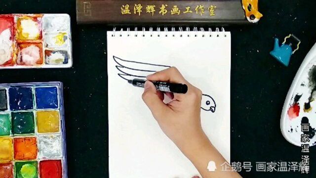 简笔画5000例:鸽子的画法(三)