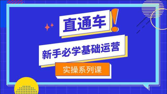 淘宝新手直通车初期设置选词优化