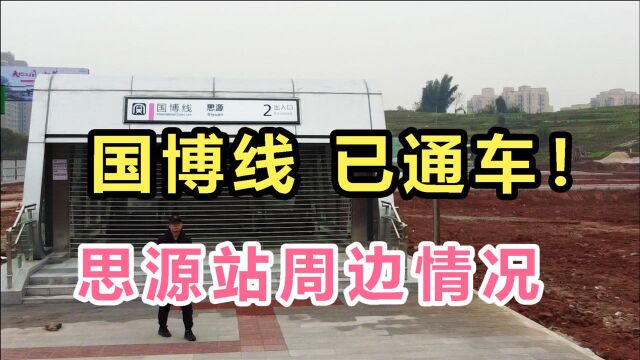 重庆水土组团发展的如何?实拍,国博线思源地铁站周边发展现状!