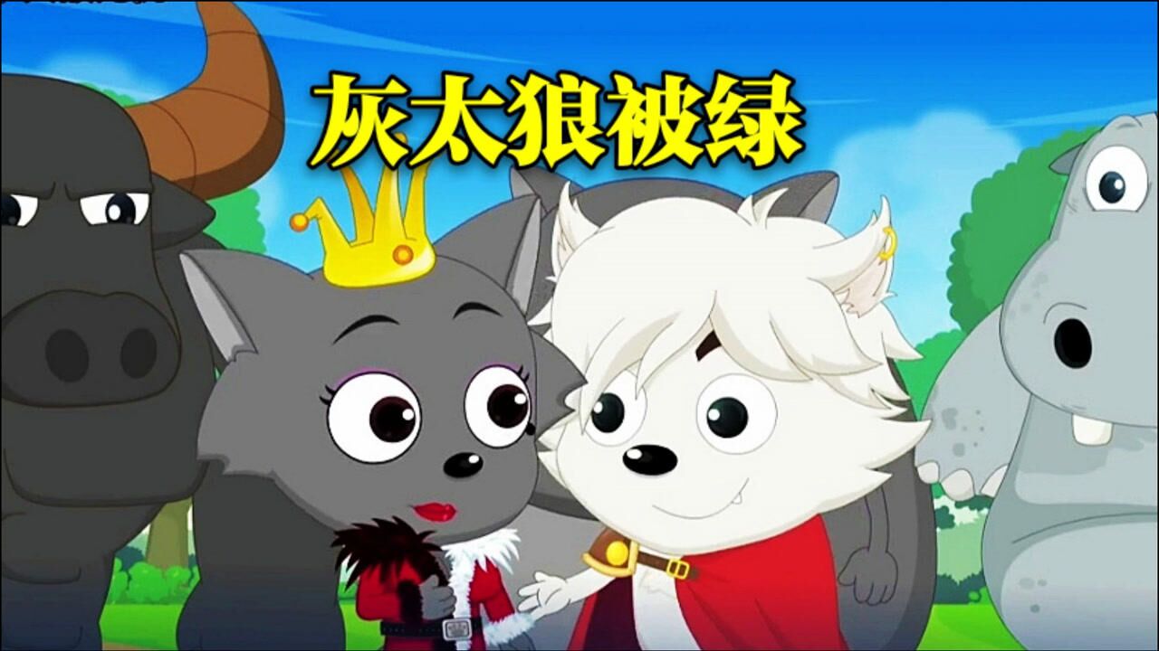 灰太狼被绿的最惨一集红太狼成为小白狼的老婆儿子叫小白白