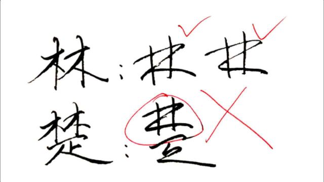 林字做字头该怎么写?很多自媒体人教学中都存在误导,我来告诉你