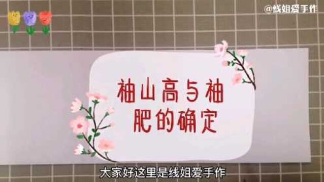 袖山高与袖肥是袖子裁剪一定要确定的尺寸,不同版型尺寸不同