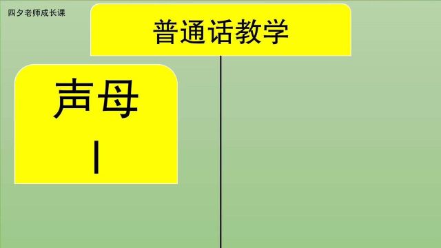 普通话教学:声母l的发音教学视频