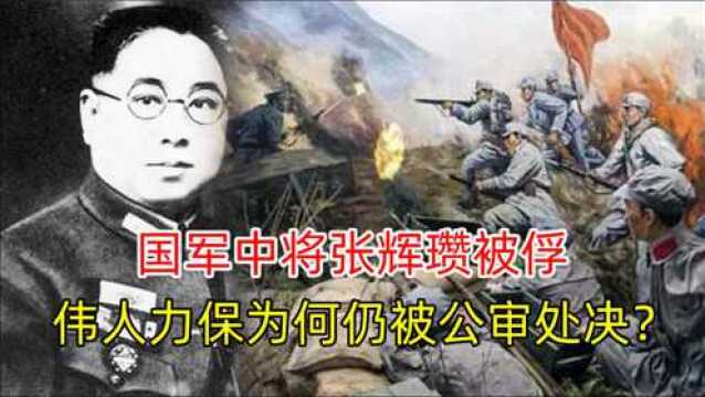 第一位被俘的国民党中将,张辉瓒大喊:润之救我,为何仍被处决?