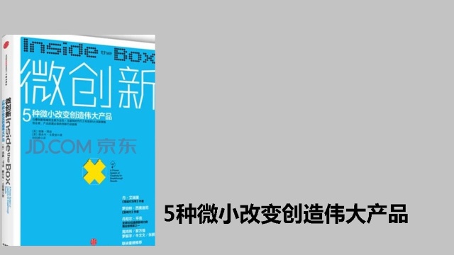 《微创新》:5种微小改变创造伟大产品