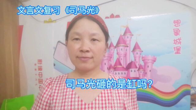 文言文复习《司马光》,司马光砸的是缸吗?