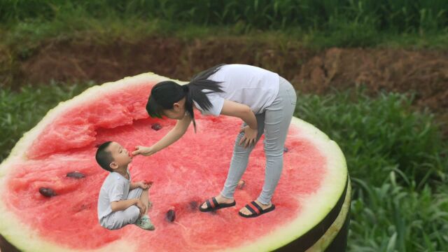 夏天里的西瓜可以这样拍