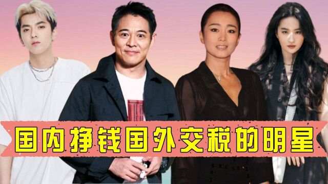 12位国内挣钱国外交税的明星,张铁林巩俐理直气壮,顶流明星竟是外国人