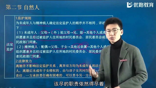 民法精讲小课堂—法定监护的法律效力知识点!