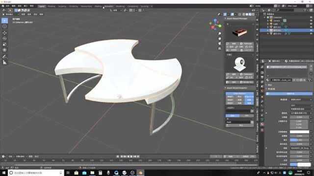 【Blender模型配布】简约茶几(六)