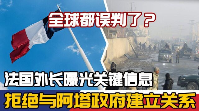 全球都误判了?法国外长曝光关键信息:拒绝与阿塔政府建立关系