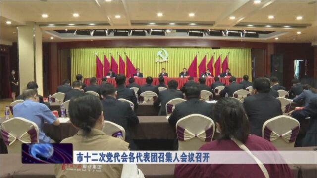 市十二次党代会各代表团召集人会议召开