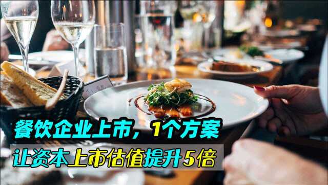 餐饮企业上市,1个方案让资本上市估值提升5倍(下)