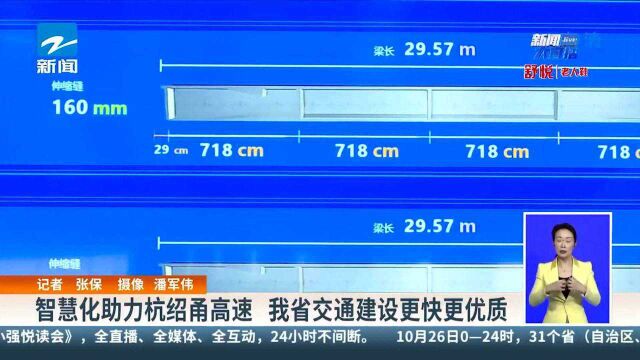 智慧化助力杭绍甬高速 我省交通建设更快更优质