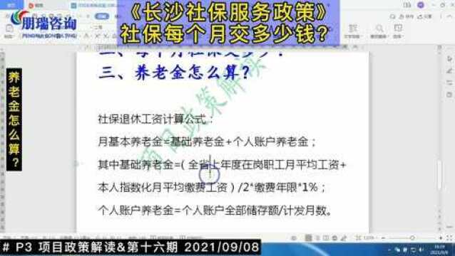 长沙社保攻略丨养老金怎么算?(16P3)