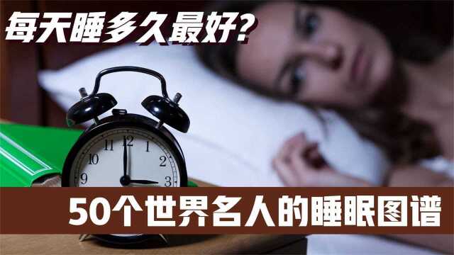 世界名人的睡眠图谱:每天睡多久最好?