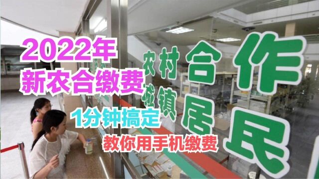 2022年新农合医保微信缴费,只需一分钟轻松学会,很多人还不知道