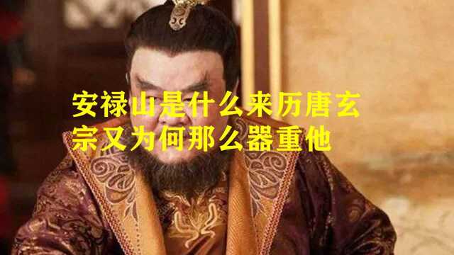 安禄山是什么来历唐玄宗又为何那么器重他