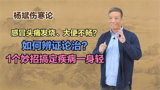 感冒头痛发烧、大便不畅?如何辨证论治?1个妙招搞定疾病一身轻