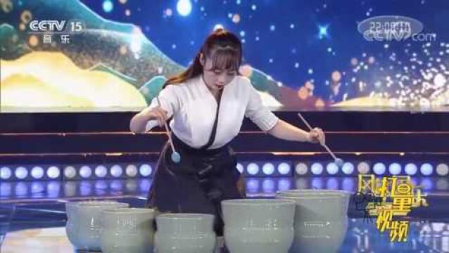 慈溪青瓷瓯乐艺术团演奏《汲露》,乐器声太好听,巨赞