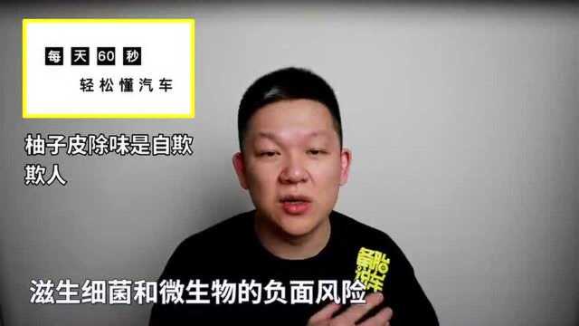 备胎说车:把柚子皮放车里能除异味?纯属胡扯