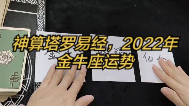 神算塔罗易经,2022年金牛座运势