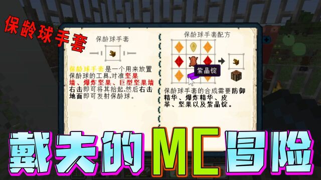 戴夫的MC冒险第九十六期!居然还能做保龄球手套?