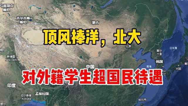 顶风捧洋,北大对外籍留学生超国民待遇