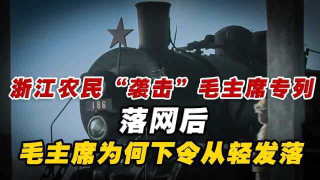 浙江农民“袭击”毛主席专列,落网后,毛主席为何下令从轻发落?