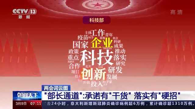 两会词云图丨部长通道:承诺有“干货” 落实有“硬招”