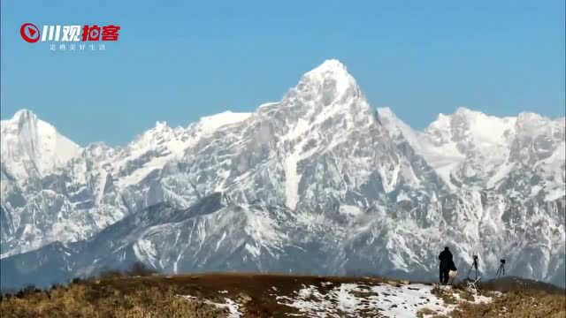 天全光头山:日照金山云海星空美如画