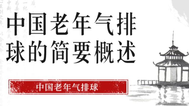 中国老年气排球的简要概述