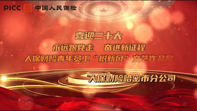 人保财险哈密市分公司“喜迎二十大 永远跟党走 奋斗新征程”五四主题团日活动