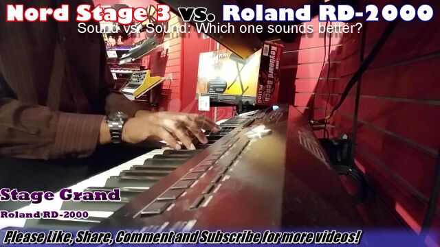 【野雅绫】Nord Stage 3 vs Roland RD2000 Sound vs Sound COMPARISON! Which one SOUNDS 