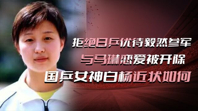 拒绝日乒优待毅然参军,与马琳恋爱被开除,国乒女神白杨近状如何