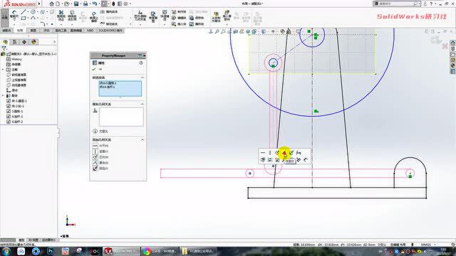 用SolidWorks画一个踏板圆周运动的2D动画,先在画零件,再插入装配体