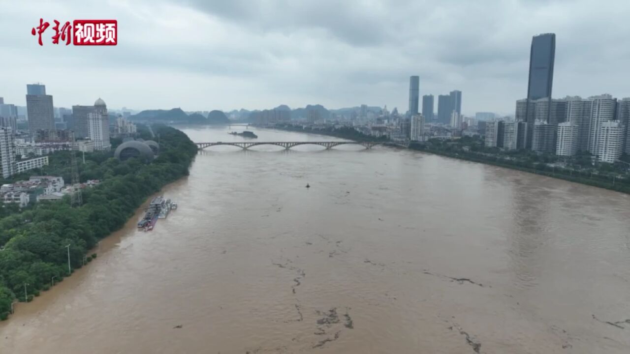 广西柳江半月内遭遇第二次超警戒洪峰水位