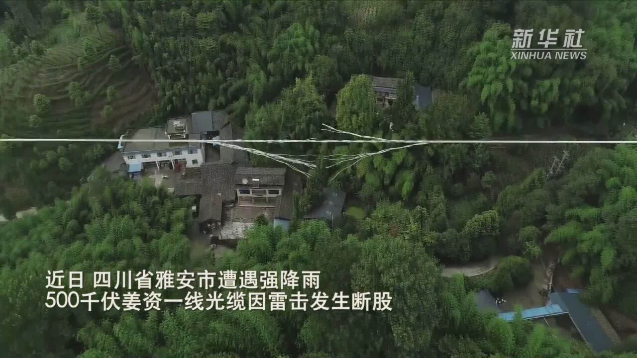 四川雅安:直升机带电作业 紧急消除重要输电通道隐患