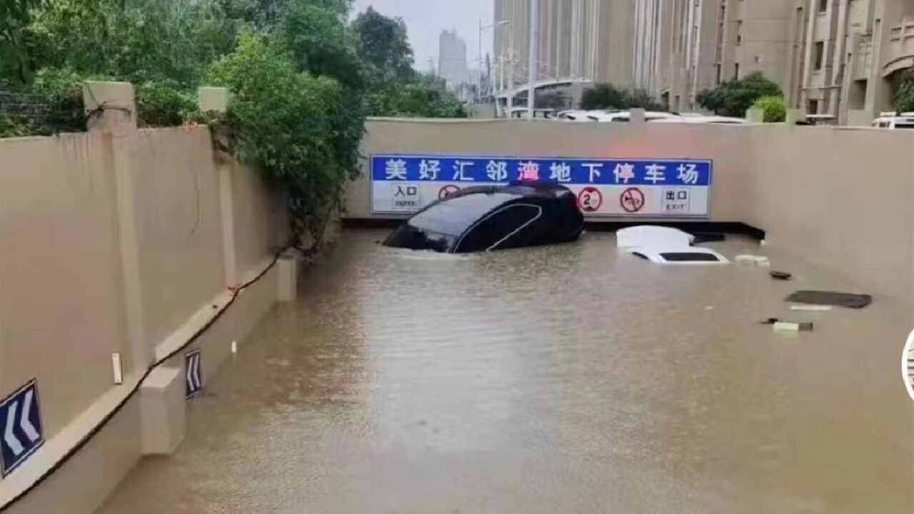 徐州开启“看海模式”!暴雨致多地积水成河,积水倒灌车库