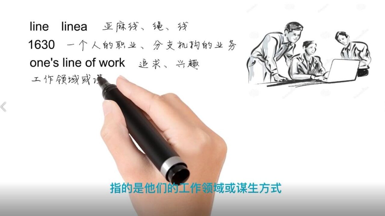 英语思维解密,为什么line of work表示职业专业,轻松学英语