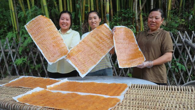 农村的酸枣成熟了,花2天时间制作酸枣糕,酸酸甜甜很美味