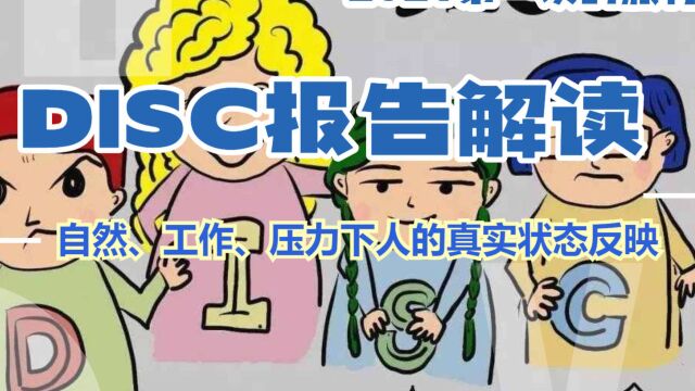 DISC报告解读——自然、工作、压力下人的真实状态反映