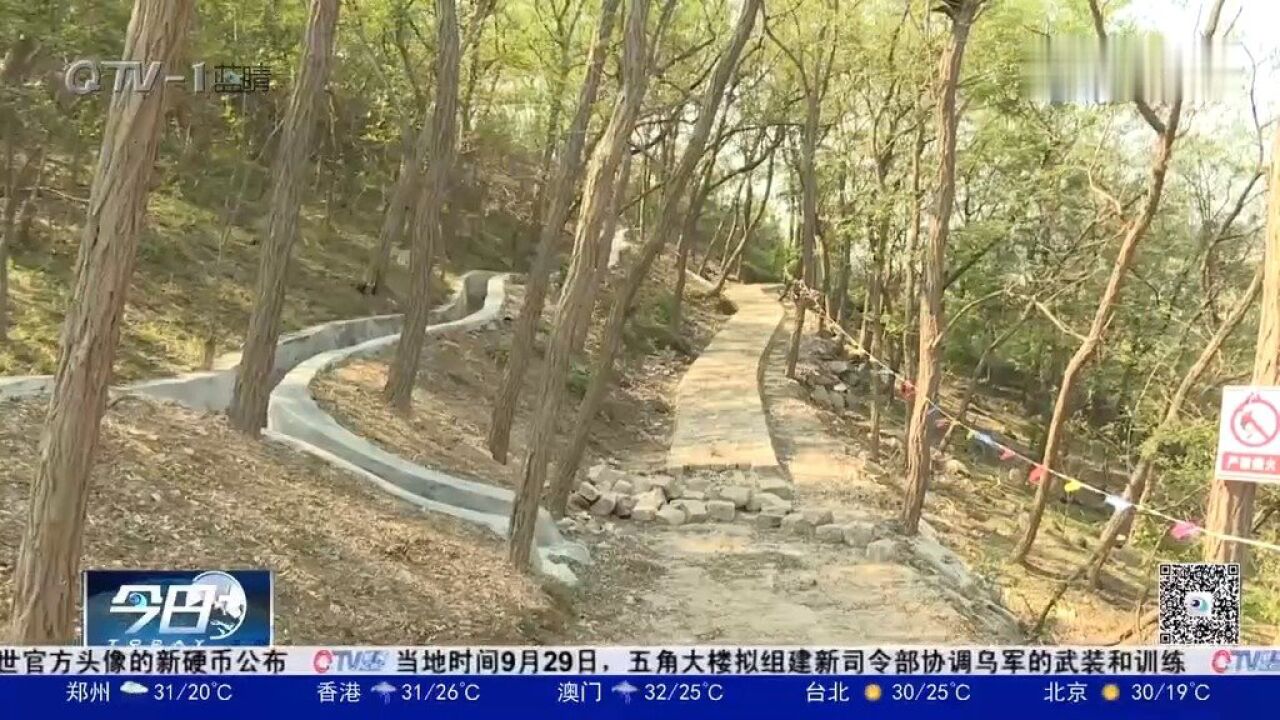 崂山区午山绿道工程一期预计明年五月完工