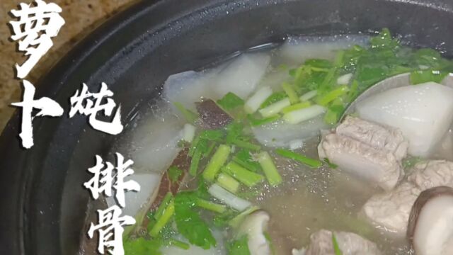 萝卜炖排骨的家常做法,营养美味看着都有食欲,汤鲜味美又好吃